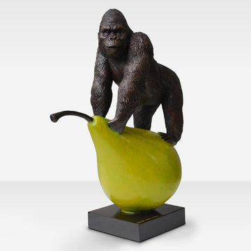 Gorillas Will Pair for Life (Bronze Sculpture)