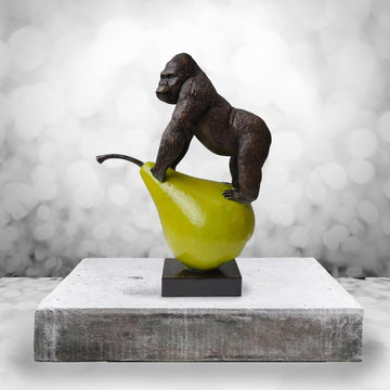 Gorillas Will Pair for Life (Bronze Sculpture)
