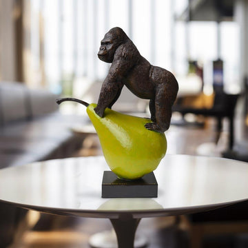 Gorillas Will Pair for Life (Bronze Sculpture)