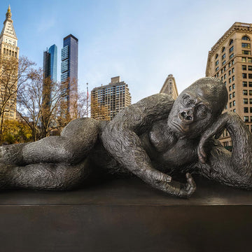 King Nyani Relaxing (Bronze Sculpture)