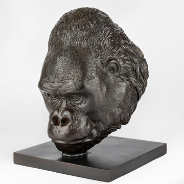 Beno the Western Lowland Gorilla was a Face of the Wild (Bronze Sculpture)