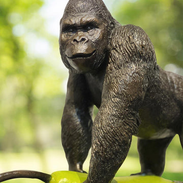 Gorillas Will Pair for Life (Bronze Sculpture)