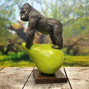 Gorillas Will Pair for Life (Bronze Sculpture)