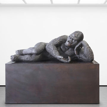 King Nyani Relaxing (Bronze Sculpture)