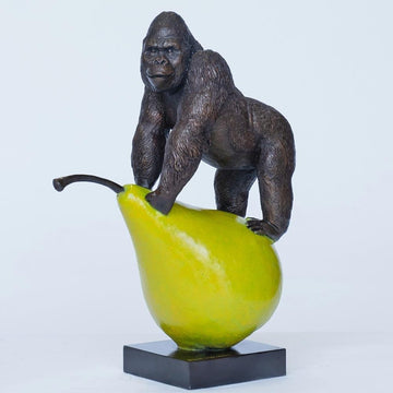 Gorillas Will Pair for Life (Bronze Sculpture)