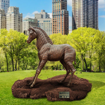 Tiny Baby Wonder Grevy's Zebra (Bronze Sculpture)