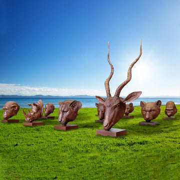 Tala the Red Wolf was Thinking Big (Bronze Sculpture)