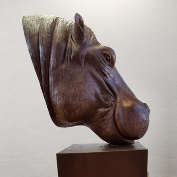 Raza - Hippopotamus of the Wild (Bronze Sculpture)