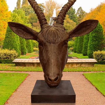 Hamza the Addax Antelope was Thinking Big (Bronze Sculpture)