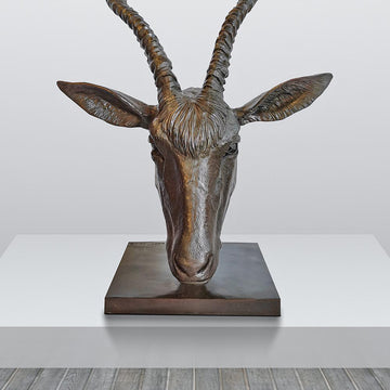 Hamza the Addax Antelope Was a Face of the Wild (Bronze Sculpture)