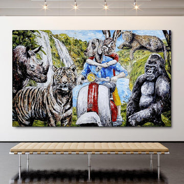 This was the happiest moment of their lives, but they would only know that many years later (Original Painting)