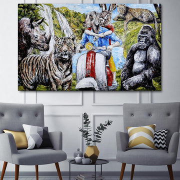 This was the happiest moment of their lives, but they would only know that many years later (Original Painting)