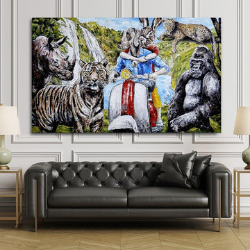 This was the happiest moment of their lives, but they would only know that many years later (Original Painting)