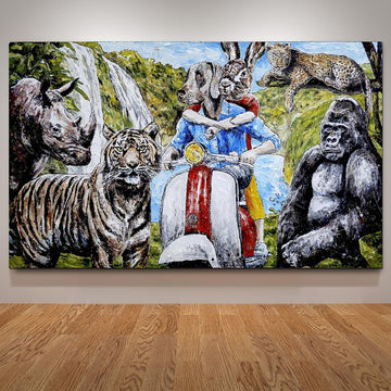 This was the happiest moment of their lives, but they would only know that many years later (Original Painting)