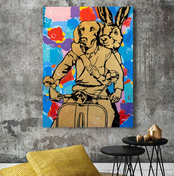 They were on the road to happiness (Original Painting)