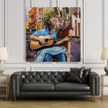 They Were Happy Just the Way They Were (Original Painting)