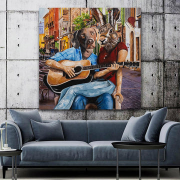 They Were Happy Just the Way They Were (Original Painting)