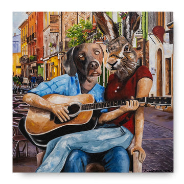 They Were Happy Just the Way They Were (Original Painting)