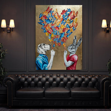 Their hearts were filled with love (Original Painting)