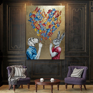 Their hearts were filled with love (Original Painting)