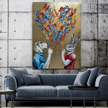 Their hearts were filled with love (Original Painting)