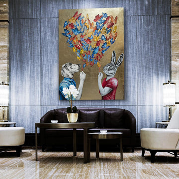 Their hearts were filled with love (Original Painting)