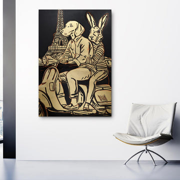 They Were in Heaven and in Paris (Original Painting)