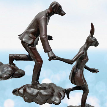 They Had a Stairway to Heaven (Bronze Sculpture)