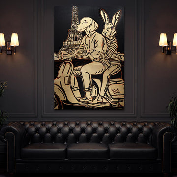 They Were in Heaven and in Paris (Original Painting)