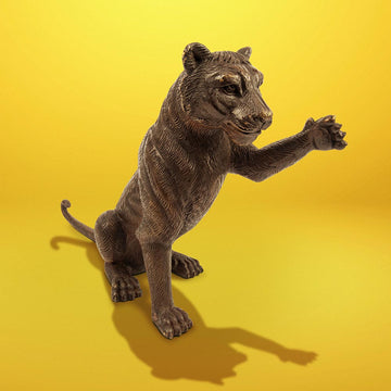 The Cub Said Hi (Bronze Sculpture)