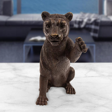 The Cub Said Hi (Bronze Sculpture)