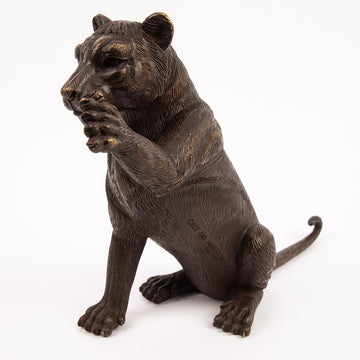 The Cub Said Hi (Bronze Sculpture)
