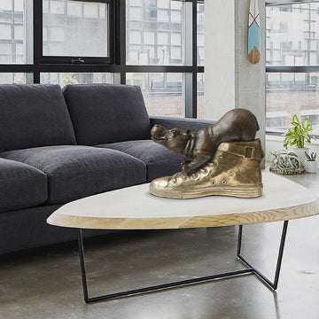 Walk with the Hippo (Bronze Sculpture)