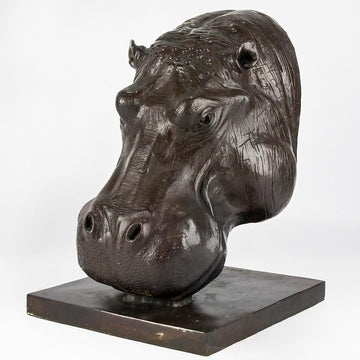 Raza the Hippopotamus was a Face of the Wild (Bronze Sculpture)