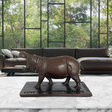 Love the Hippopotamus (Bronze Sculpture)
