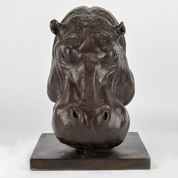 Raza the Hippopotamus was a Face of the Wild (Bronze Sculpture)
