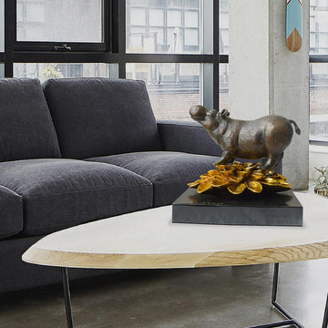 The Hippo Was in Golden Bloom (Bronze Sculpture, Small)