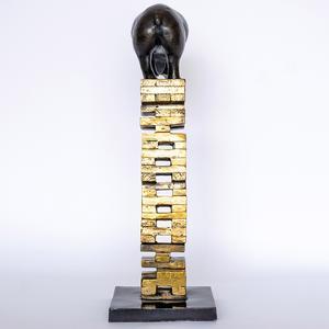 If Hippos Get Knocked Down They Will Get Back Up Again (Bronze Sculpture)