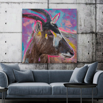 Through Her Eyes She Could See Hope (Original Painting)