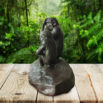 Chimp Imitation Forever (Small Bronze)