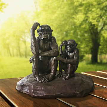 Chimp Imitation Forever (Small Bronze)
