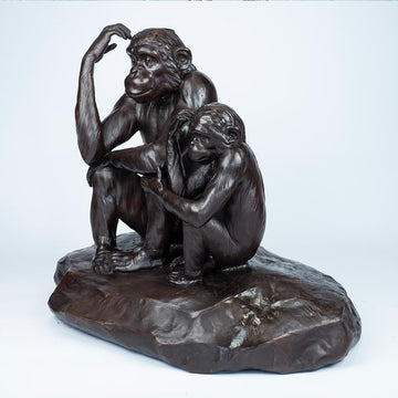 Chimp Imitation Forever (Small Bronze)