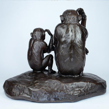 Chimp Imitation Forever (Small Bronze)