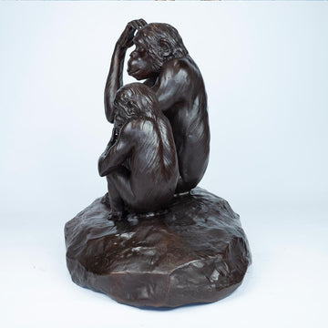 Chimp Imitation Forever (Small Bronze)
