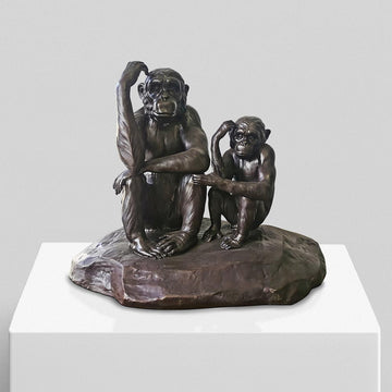 Chimp Imitation Forever (Small Bronze)