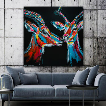 The Impalas Could Hear and See Everything (Original Painting)