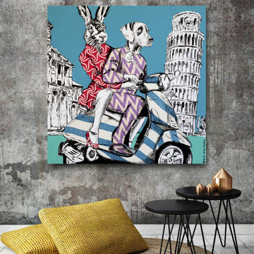 They had the Italian experience (Original Painting)