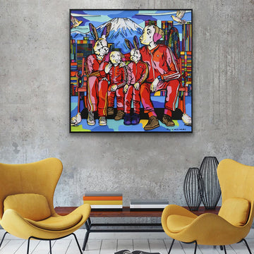 The Family Loves Japan (Original Painting)