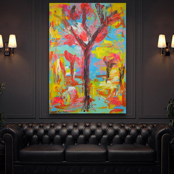 The Joshua Trees Glow in the Warmth of Midday Sun (Original Painting)