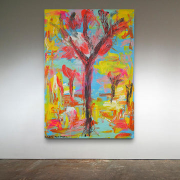 The Joshua Trees Glow in the Warmth of Midday Sun (Original Painting)